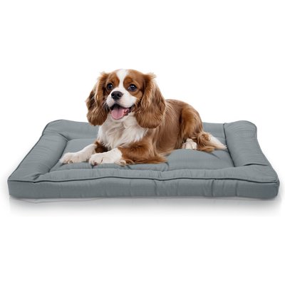 Precious Tails Precious Tails Orthopedic Cat & Dog Bed Crate Mat, Gray, Small