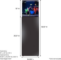 HelloReef Aquarium Stand, 15-gal, Black slide 2 of 7