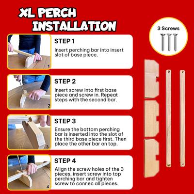 Show full view: Backyard Barnyard Extra Large Chicken Bird Perch slide 8 of 9