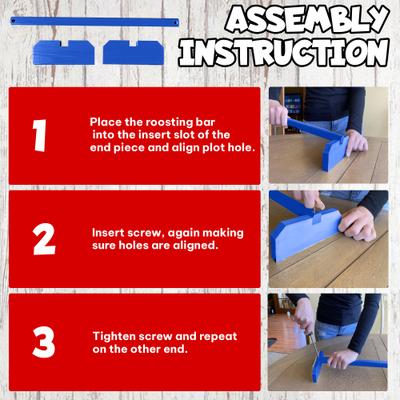 Show full view: Backyard Barnyard Chicken Perch, Blue slide 6 of 8