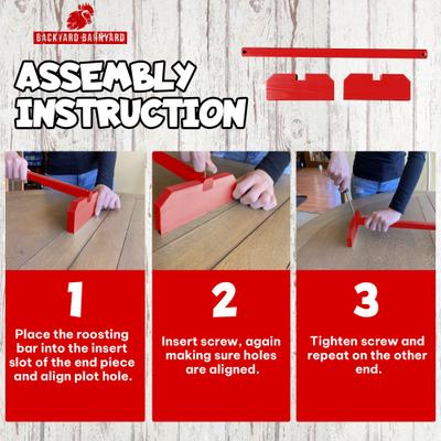 Show full view: Backyard Barnyard Chicken Perch, Red slide 7 of 9