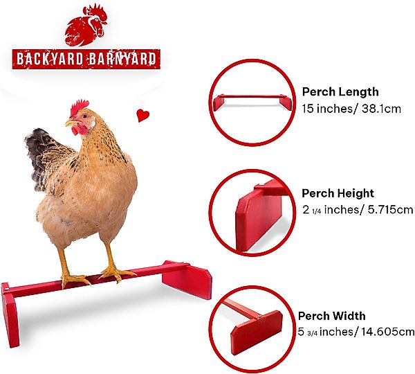 Show full view: Backyard Barnyard Chicken Perch, Red slide 5 of 9