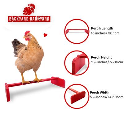 Show full view: Backyard Barnyard Chicken Perch, Red slide 5 of 9