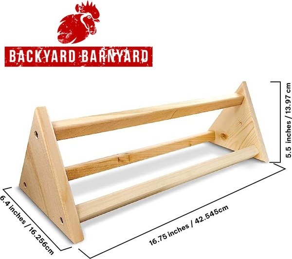 Show full view: Backyard Barnyard Chicken 3 Bar Bird Perch slide 3 of 8