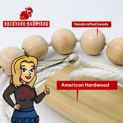 Show full view: Backyard Barnyard Chicken Flat Bar Bird Swing slide 7 of 9