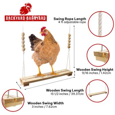 Show full view: Backyard Barnyard 2 Bar Chicken Bird Swing slide 3 of 9