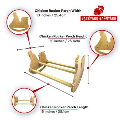 Show full view: Backyard Barnyard Chicken Bird Perch Rocker slide 3 of 9