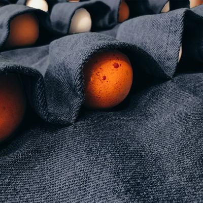 Show full view: Backyard Barnyard 12-Pocket Egg Gathering Apron Denim, Dark Blue slide 5 of 8