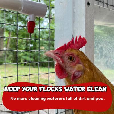 Show full view: Backyard Barnyard PVC Poultry Nipple Kit, 6 count slide 6 of 8