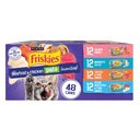 Purina Friskies Seafood & Chicken Pate Favorites Variety Pack Wet Cat Food, 5.5-oz can, case of 48