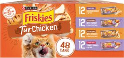 Friskies TurChicken Variety Pack Canned Cat Food, 5.5-oz can, case of 48 slide 1 of 9