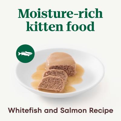 Show full view: Nutro Perfect Portions Kitten Whitefish & Salmon Recipe Pate Wet Cat Food, 2.6-oz, case of 24 twin-packs slide 4 of 11