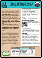 Harrison's Bird Foods Adult Lifetime Mash Organic Powder Bird Food, 1-lb bag slide 2 of 7