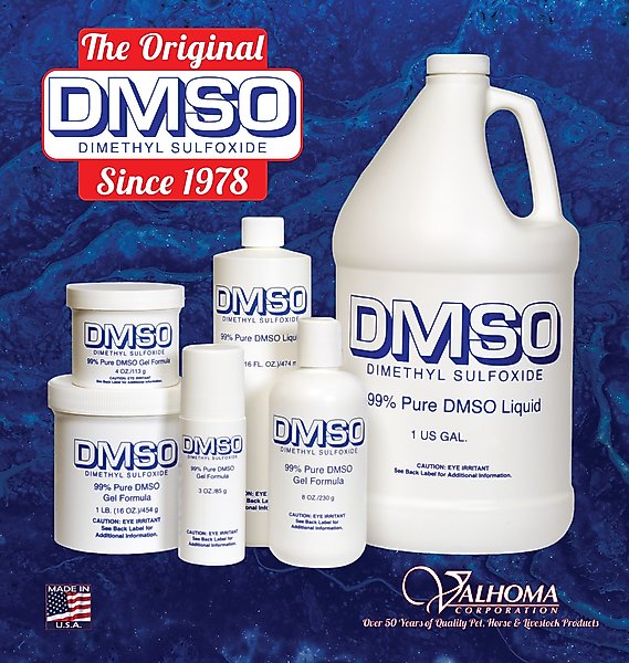 Show full view: Valhoma DMSO 99% Pure Liquid Horse Liniment, 16-fl oz slide 3 of 3