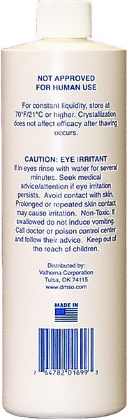 Show full view: Valhoma DMSO 99% Pure Liquid Horse Liniment, 16-fl oz slide 2 of 3
