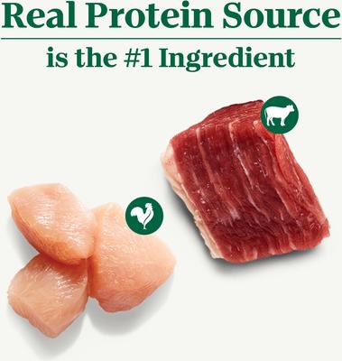 Show full view: Nutro Hearty Stew Variety Pack Chunky Beef, Tomato, Carrot & Pea Stew & Tender Chicken Adult Wet Dog Food, 12.5-oz can, case of 12 slide 4 of 11