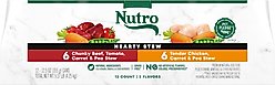 Nutro Hearty Stew Variety Pack Chunky Beef, Tomato, Carrot & Pea Stew & Tender Chicken Adult Wet Dog Food, 12.5-oz can, case of 12
