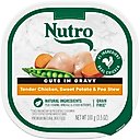 Nutro Grain-Free Tender Chicken, Sweet Potato & Pea Stew Cuts in Gravy Adult Wet Dog Food Trays, 3.5-oz, case of 24