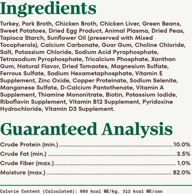 Show full view: Nutro Hearty Stew Turkey, Sweet Potato & Green Bean Cuts in Gravy Adult Canned Wet Dog Food, 12.5-oz, case of 12 slide 7 of 11