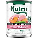 Nutro Hearty Stew Turkey, Sweet Potato & Green Bean Cuts in Gravy Adult Canned Wet Dog Food, 12.5-oz, case of 12