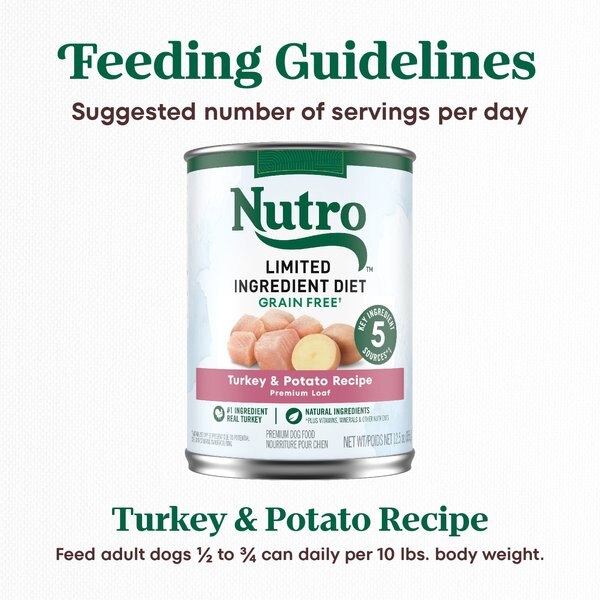 Nutro Limited Ingredient Diet Premium Loaf Fish & Potato Grain-Free Canned Dog Food