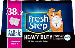 Fresh Step Heavy Duty 30 Day Odor Control with Febreze Freshness Clumping Cat Litter, 38-lb box