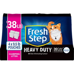 Fresh Step Heavy Duty 30 Day Odor Control with Febreze Freshness Clumping Cat Litter, 38-lb box