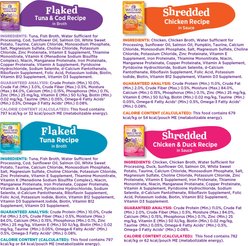 Wellness Appetizing Entrees Shredded & Flaked, Seafood & Poultry Variety Pack, Natural Wet Cat Food, 2.8-oz pouch, case of 8 slide 2 of 9