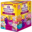 Show in main carousel: Wellness Appetizing Entrees Shredded & Flaked, Seafood & Poultry Variety Pack, Natural Wet Cat Food, 2.8-oz pouch, case of 8 slide 1 of 12