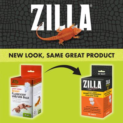 Show full view: Zilla Canopy Series Fluorescent UVB/UVA Bulbs, Desert, 20 W slide 2 of 10