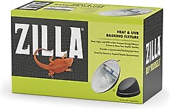 Zilla Mini Halogen & UVB Combo Fixture for Reptile Terrariums, 9.6-in