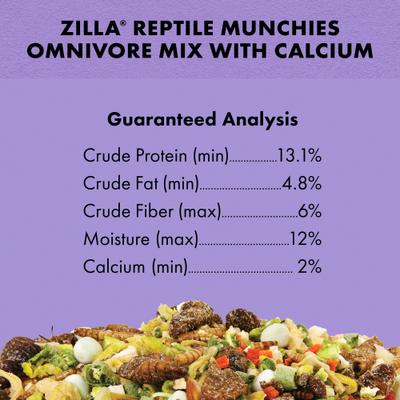 Show full view: Zilla Reptile Munchies Omnivore with Calcium, 4-oz slide 7 of 10