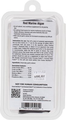 Show full view: Ocean Nutrition Red Marine Seaweed Selects Fish Food, 10 count, 1.05-oz slide 2 of 7
