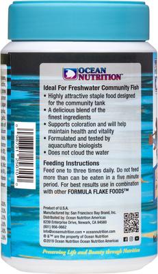 Show full view: Ocean Nutrition Community Formula Flake Fish Food, 5.5-oz jar slide 3 of 5