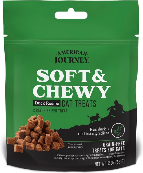 American Journey Duck Recipe Grain-Free Soft & Chewy Cat Treats, 2-oz bag