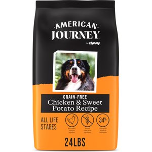 American Journey Chicken & Sweet Potato Recipe Grain-Free Dry Dog Food, 24-lb bag