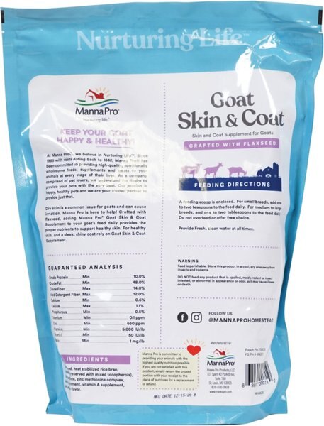 Manna Pro Skin & Coat Goat Supplement, 4-lb