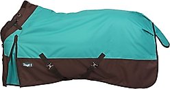 Tough1 1200D Turnout Blanket with Snuggit, 300-g, Turquoise, 78-in