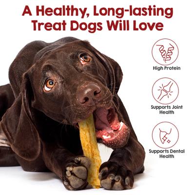 Show full view: Riley's Peanut Butter Basted Beef Hide Natural Dog Chew Treats, Medium, 12 count slide 4 of 9