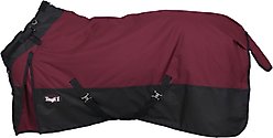 Tough1 1200D Turnout Blanket with Snuggit, 300-g, Burgundy, 72-in