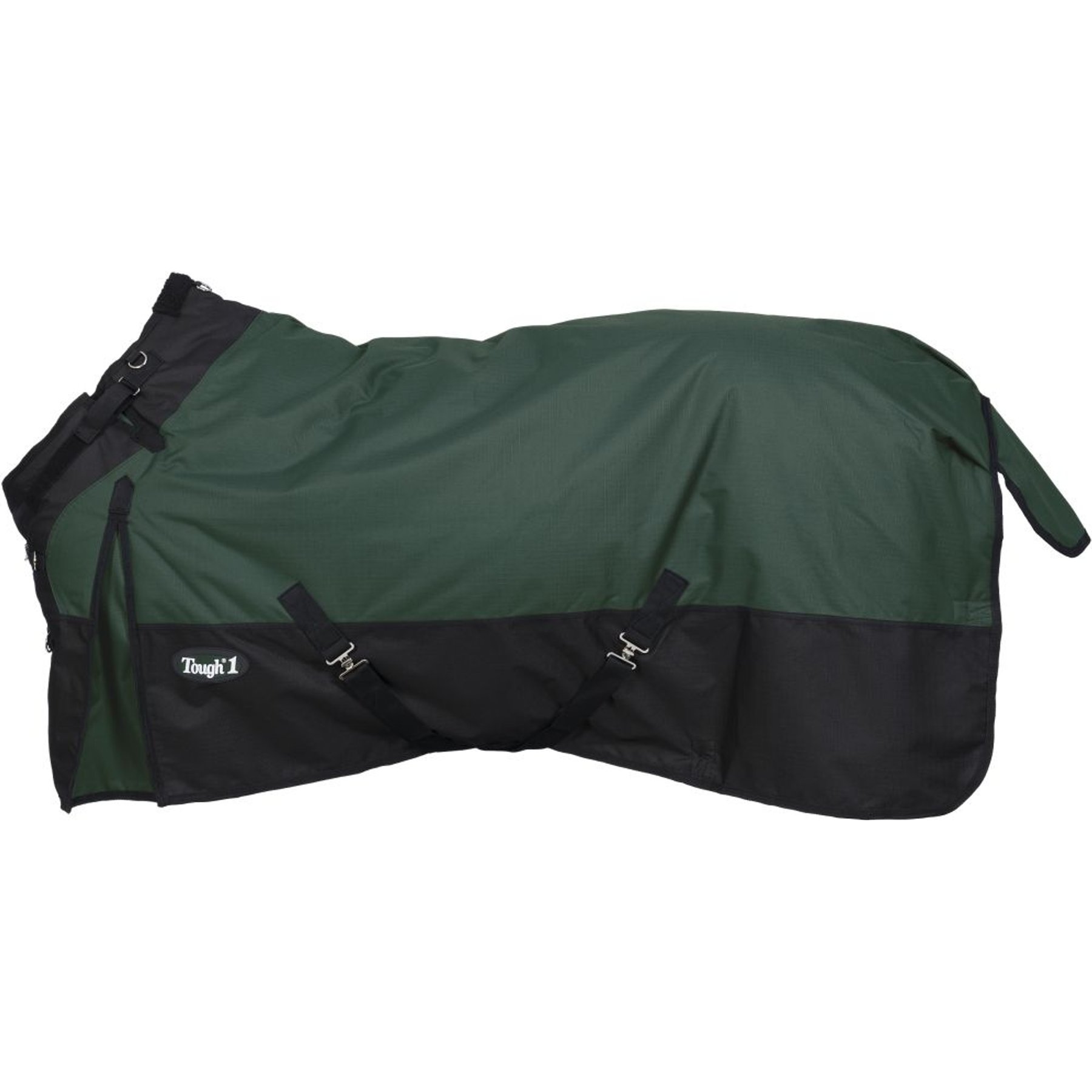 Tough1 1200D Turnout Blanket with Snuggit, 200-g, Hunter Green, 75-in