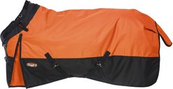 Tough1 1200D Turnout Blanket with Snuggit, 200-g, Orange, 69-in