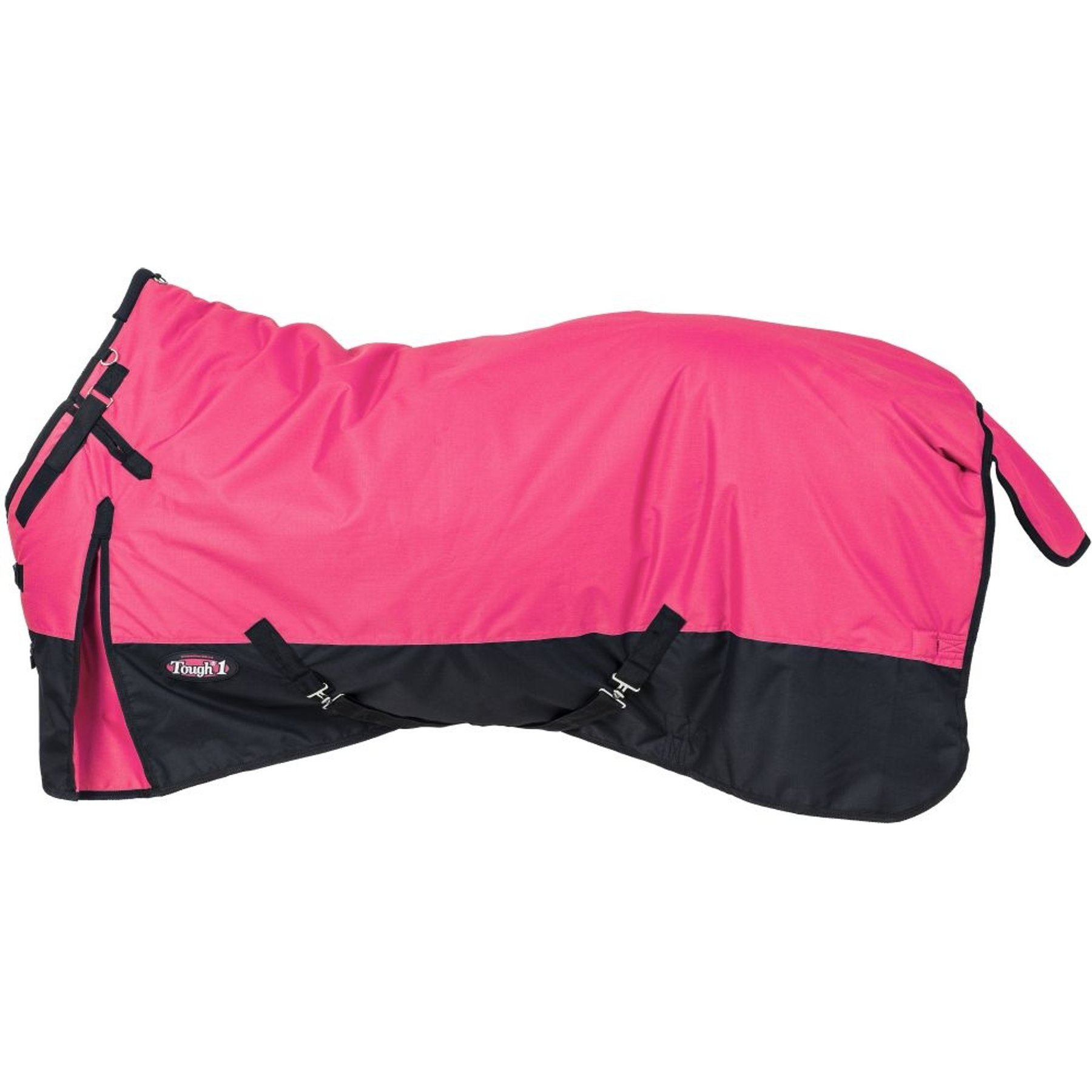 Tough1 600D Turnout Blanket with Snuggit, Pink, 78-in