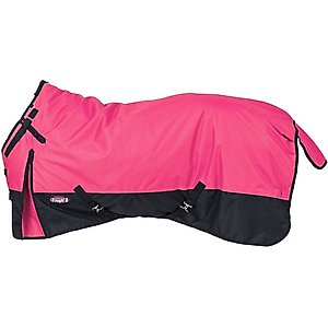 Tough1 600D Turnout Blanket with Snuggit, Pink, 75-in