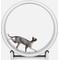 Show in main carousel: One Fast Cat Gen 7 Cat Exercise Wheel, White with Gray Felt Pads slide 1 of 5