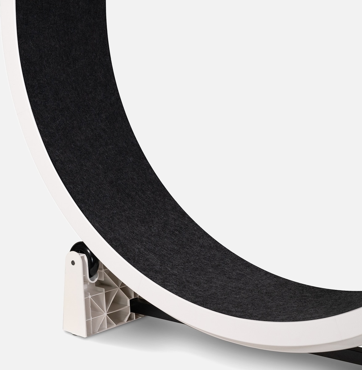 ONE FAST CAT Gen 7 Cat Exercise Wheel, White with Black Felt Pads ...