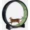 Show in main carousel: One Fast Cat Gen 7 Cat Exercise Wheel, Black with Jungle Leaves Foam Pads slide 2 of 5