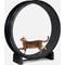 Show in main carousel: One Fast Cat Gen 7 Cat Exercise Wheel, Black with Black Felt Pads slide 2 of 5