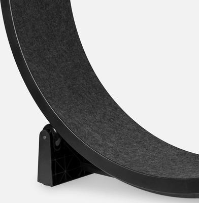 Show full view: One Fast Cat Gen 7 Cat Exercise Wheel, Black with Black Felt Pads slide 3 of 5
