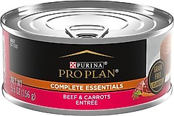 Purina Pro Plan Classic Beef & Carrots Entree Grain-Free Canned Cat Food, 5.5-oz, case of 24